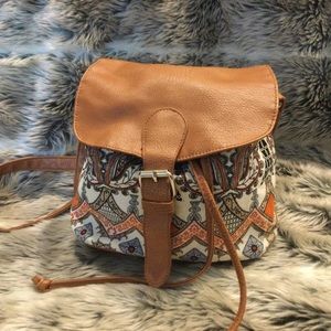 Brown Pattern Bag Adjustable Size